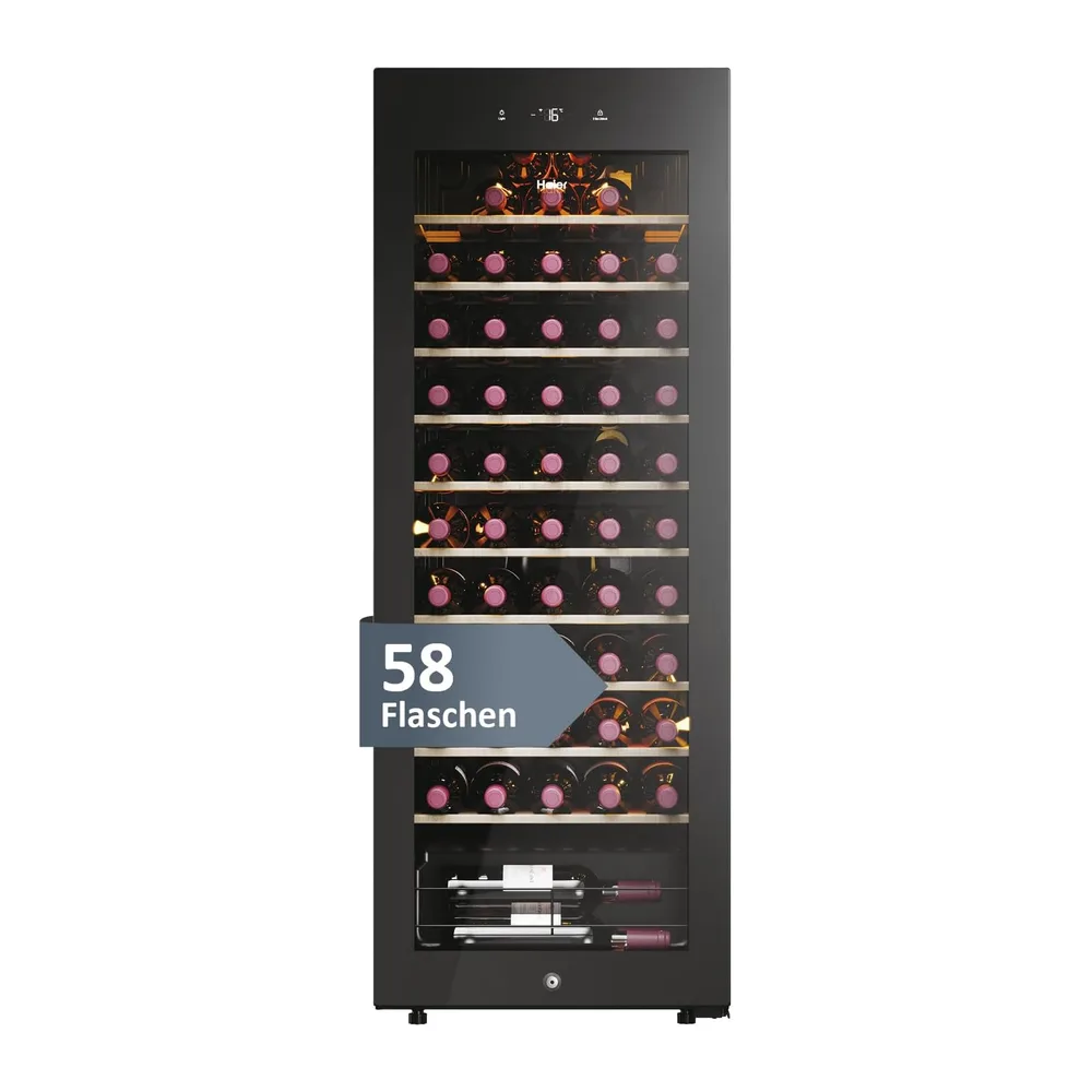Haier HWS58GGH1 condizionatore per vino 50 SERIE 3 / Numero di bottiglie max. 58/1 zona/WiFi &