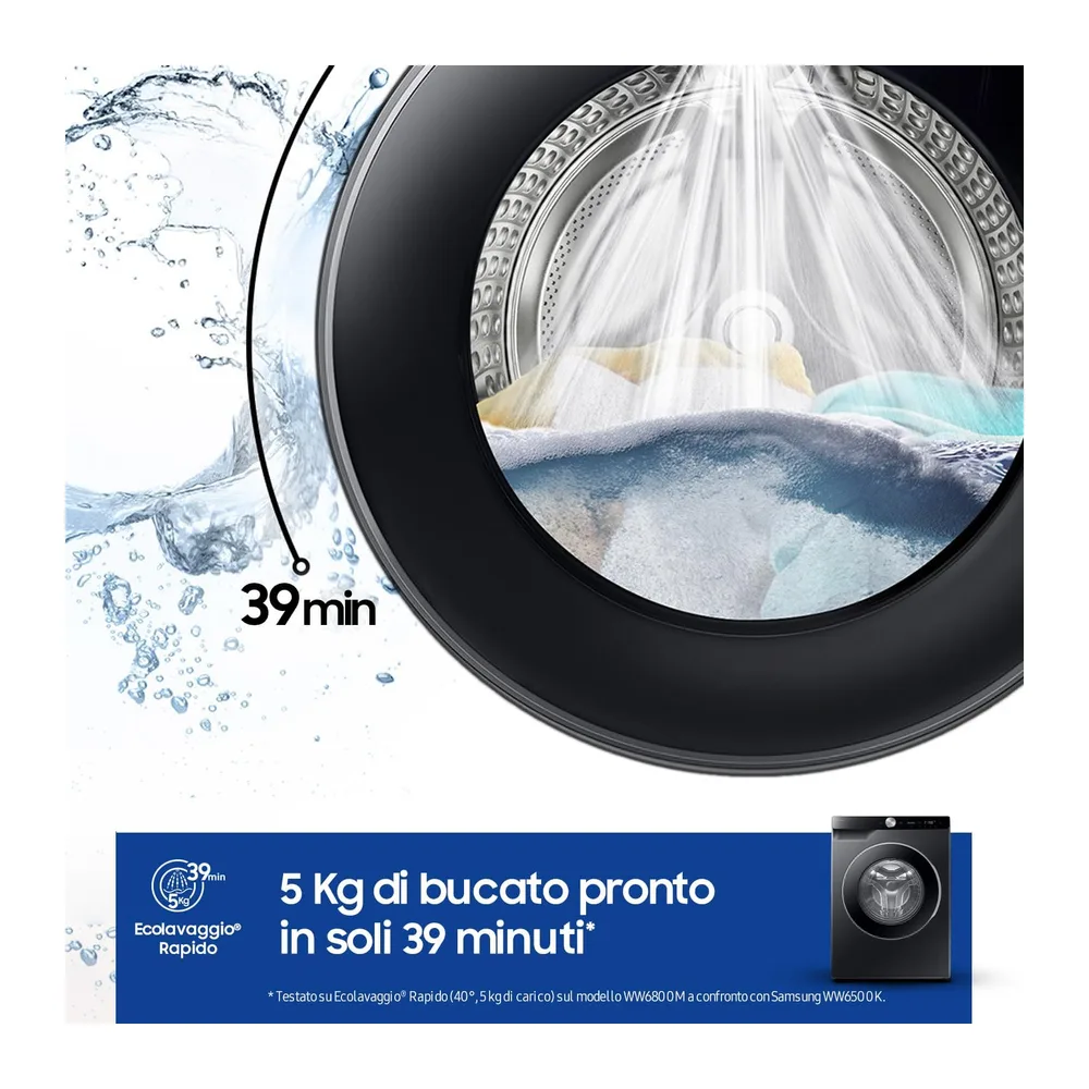 Samsung Lavatrice AI Control WW90DG6U85LB/U3 Libera installazione — 3