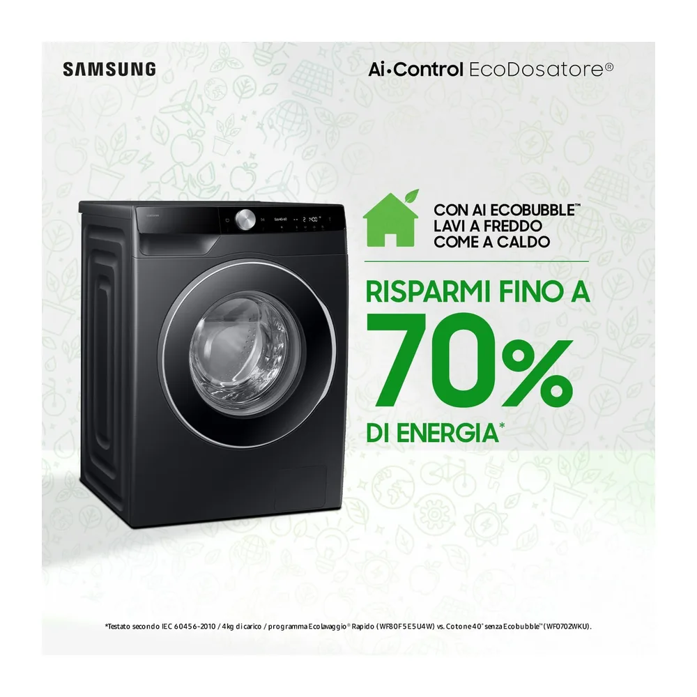 Samsung Lavatrice AI Control WW90DG6U85LB/U3 Libera installazione — 4