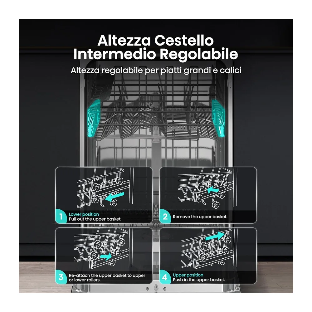 Hisense HV642E61 Lavastoviglie da Incasso — 4