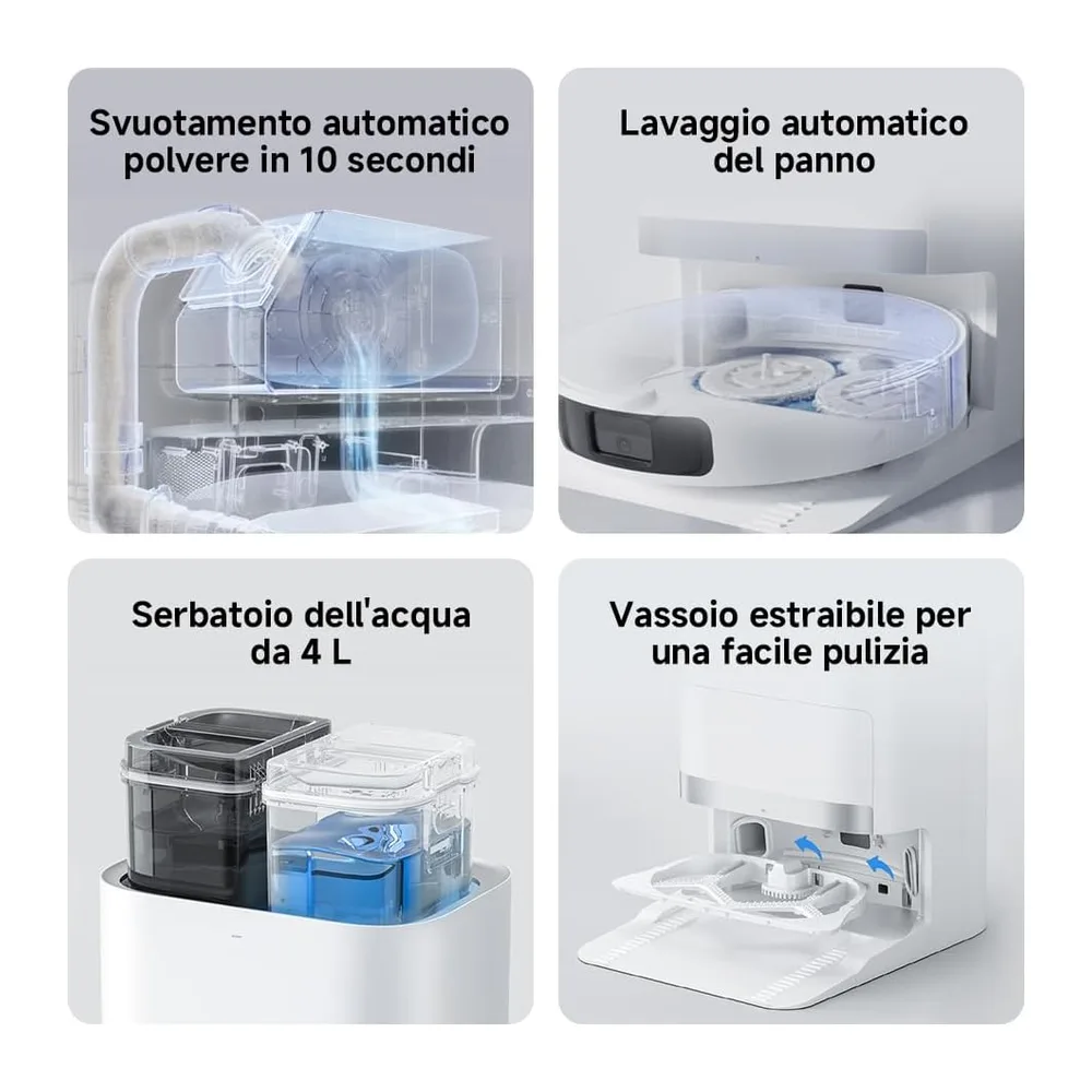 XIAOMI X20+ Robot aspirapolvere con lavaggio e panno sollevabile — 2