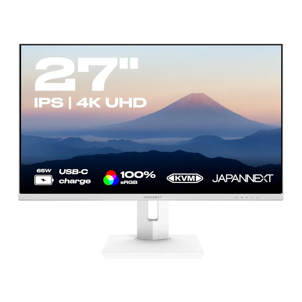 JapanNext Monitor Bianco 27" IPS 4K UHD (3840x2160) HDR