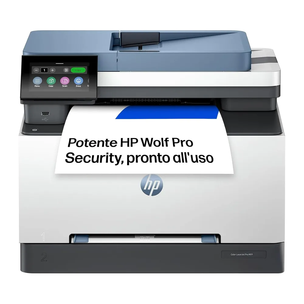 HP Color LaserJet Pro 3302fdw 499Q8F, Stampante Multifunzione A4, Stampa Fronte e Retro Automatico, 25 ppm