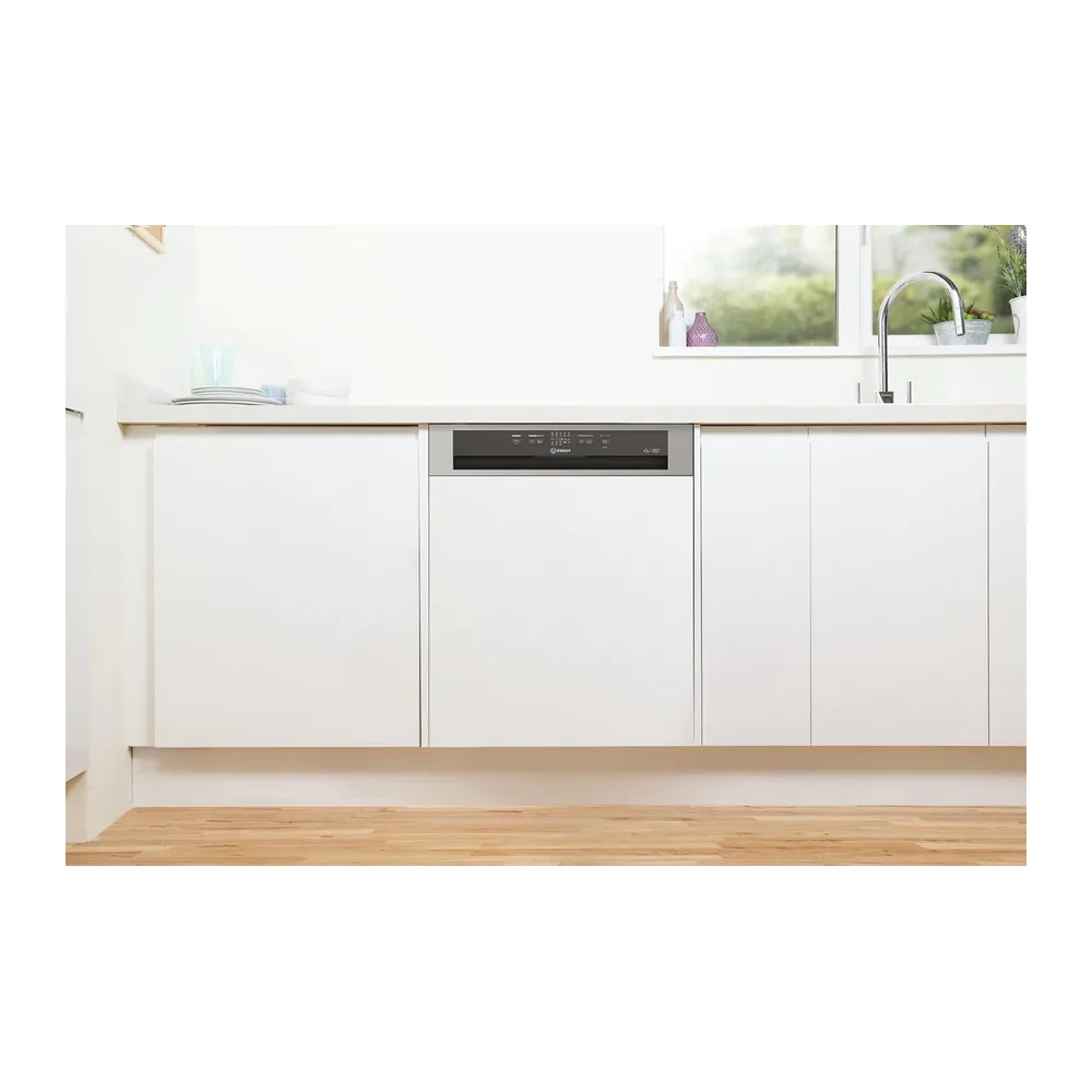 INDESIT I3B L634 X LAVASTOVIGLIE 2024 SEMI INCASSO NO PANNELLO SCOMPARSA PARZIALE 14 COPERTI CLASSE D INOX — 5