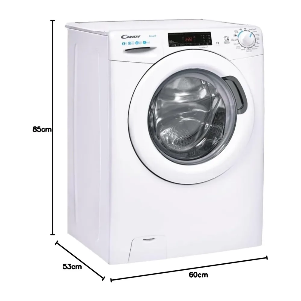 Candy Smart Lavatrice 8kg, carica frontale, Classe B, 1200 giri, 16 Programmi, Cicli Rapidi, Partenza — 6