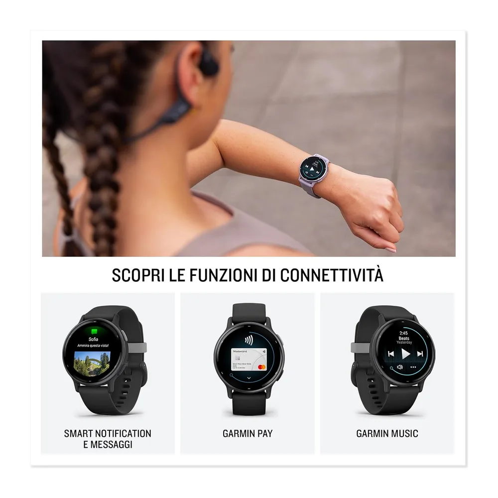 Garmin vívoactive 5, Smartwatch AMOLED 1,2", Cassa 42mm, Musica, Pay, +30 Sport, GPS, Cardio, Coach Sonno, — 4