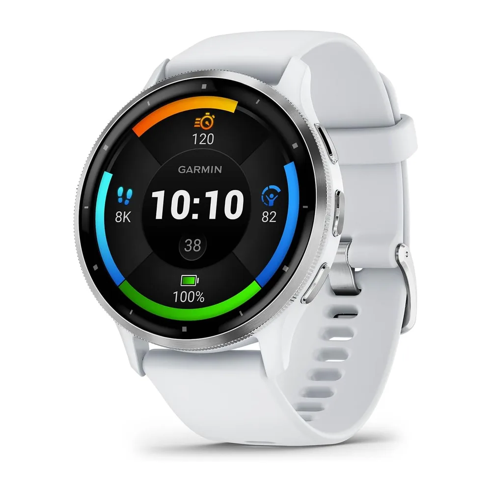 Garmin Venu 3, Smartwatch AMOLED 1,4", Cassa 45mm, Microfono e Speaker, Musica, Pay, +30 App sport, GPS,