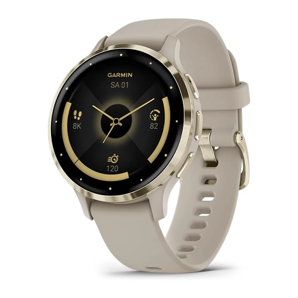 Garmin Venu 3S, Smartwatch AMOLED 1,2", Cassa 41mm, Microfono e Speaker, Musica, Pay, +30 App sport, GPS,