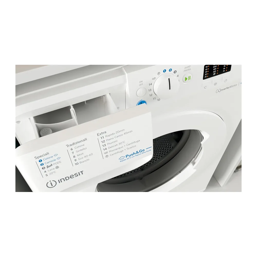 Indesit BWA 81496X WV IT – Lavatrice 8 Kg, Carica Frontale, Libera Installazione, 1400 Giri/min, Classe A, — 3