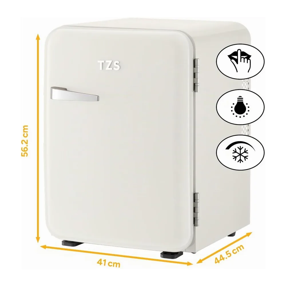 TZS First Austria - Mini Frigorifero Retrò 40L silenzioso - Piccolo Minifrigo design vintage con luce interna — 2
