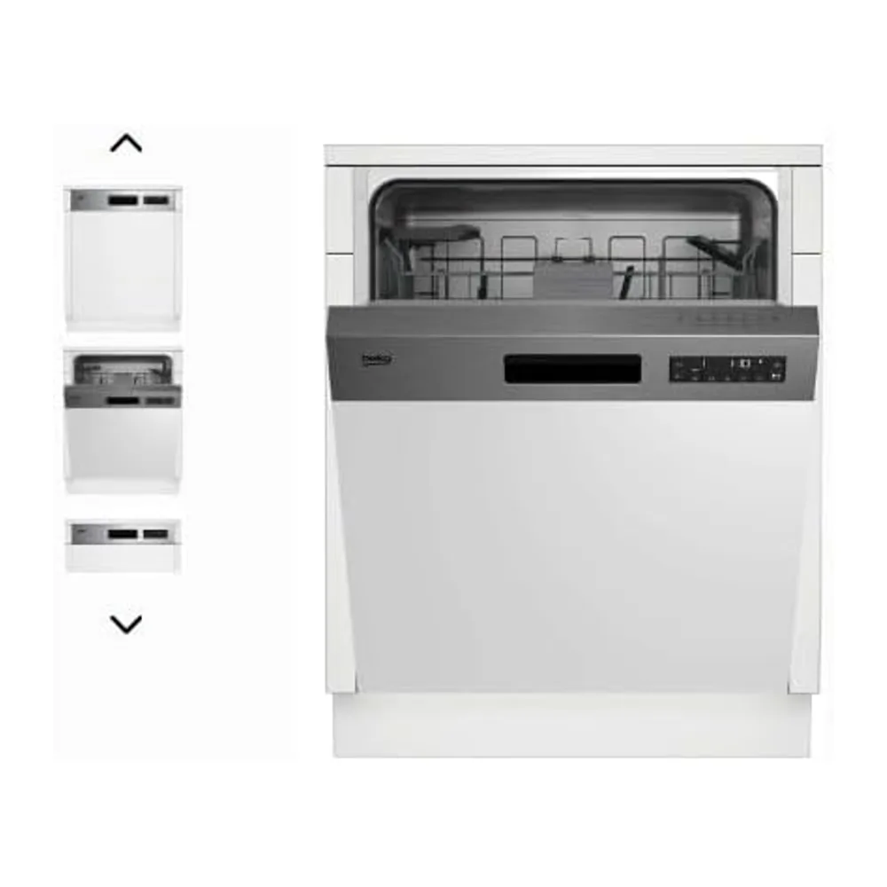 Beko BDSN26430X - Lavastoviglie 14 coperti, a scomparsa parziale, Classe Energetica D [Classe di efficienza