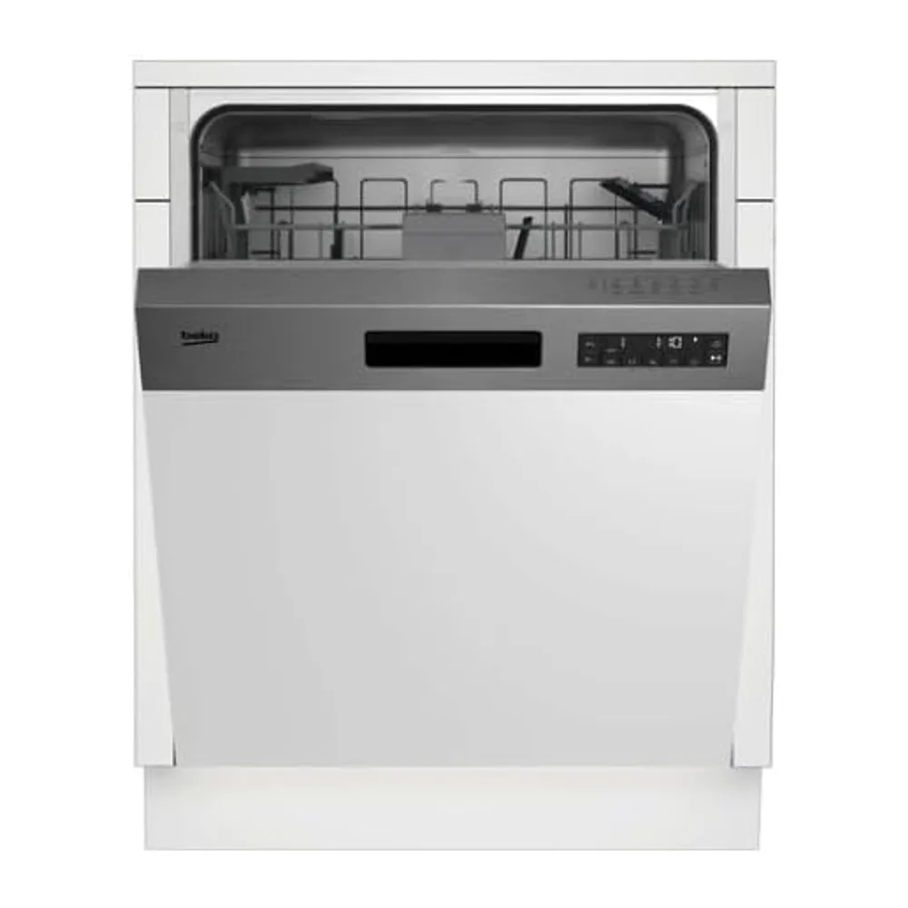 Beko BDSN26430X - Lavastoviglie 14 coperti, a scomparsa parziale, Classe Energetica D [Classe di efficienza — 2