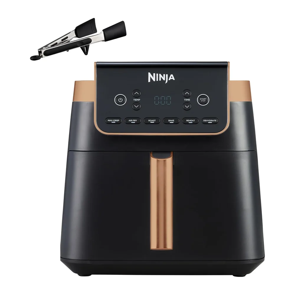 Ninja MAX PRO, Friggitrice ad Aria, Formato Famiglia, Nero/Rame, AF180EUCP
