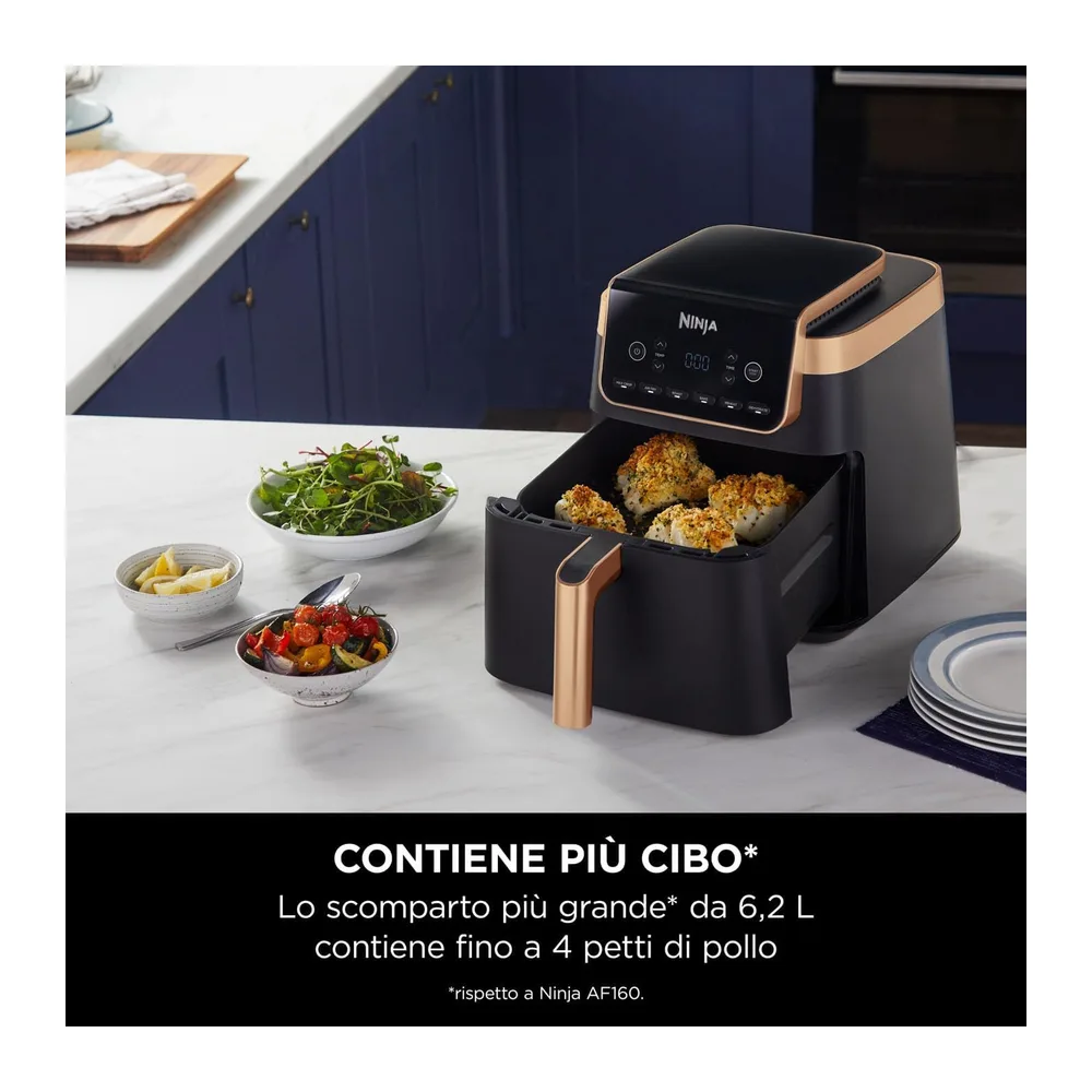 Ninja MAX PRO, Friggitrice ad Aria, Formato Famiglia, Nero/Rame, AF180EUCP — 4