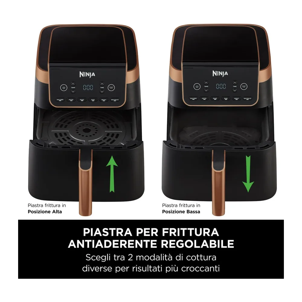 Ninja MAX PRO, Friggitrice ad Aria, Formato Famiglia, Nero/Rame, AF180EUCP — 5