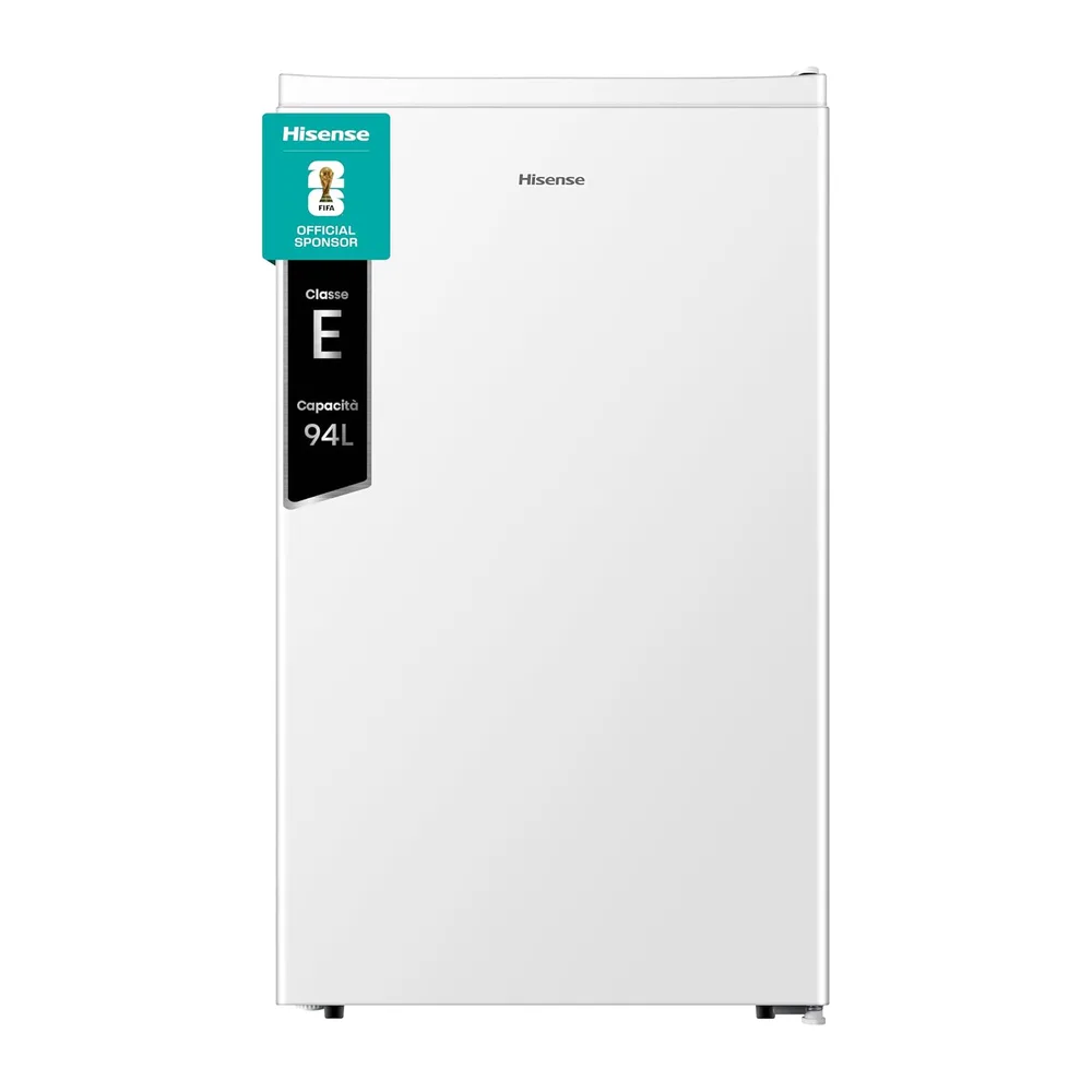 Hisense RR121D4AWE - Frigorifero Monoporta con cassetto fresh zone, Bianco, 94 L, classe E [Classe di