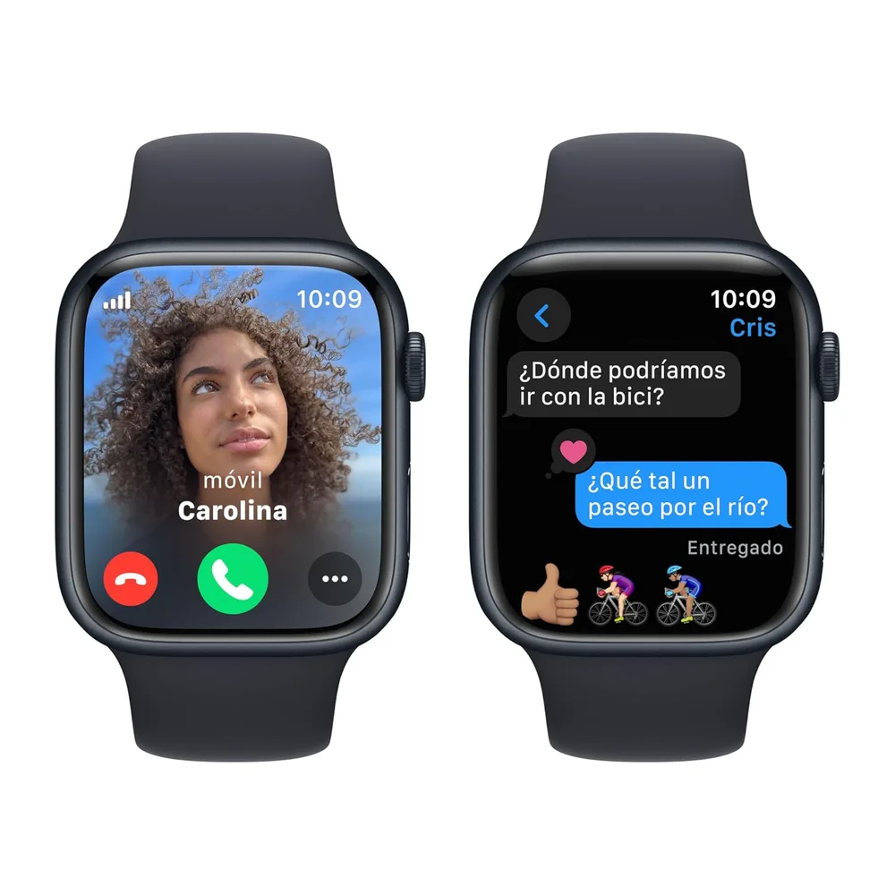 Apple Watch Series 9 [GPS + Cellular, 45mm] Case Mezzanotte in Alluminio con Cinturino Sport Mezzanotte, M/L — 4