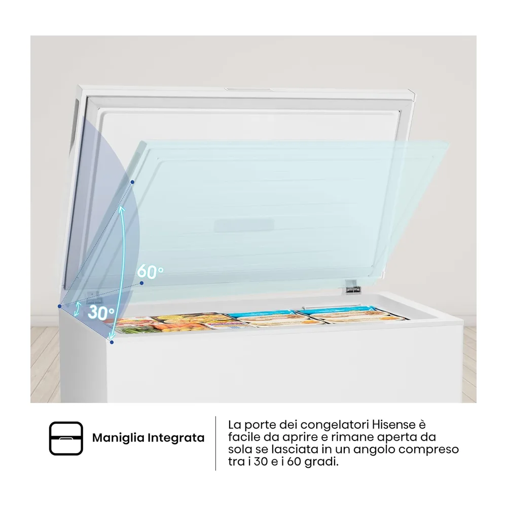 Hisense MCF189E1 Congelatore a pozzetto 191 litri di capacità — 4