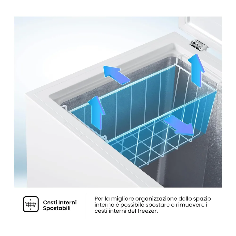 Hisense MCF189E1 Congelatore a pozzetto 191 litri di capacità — 6