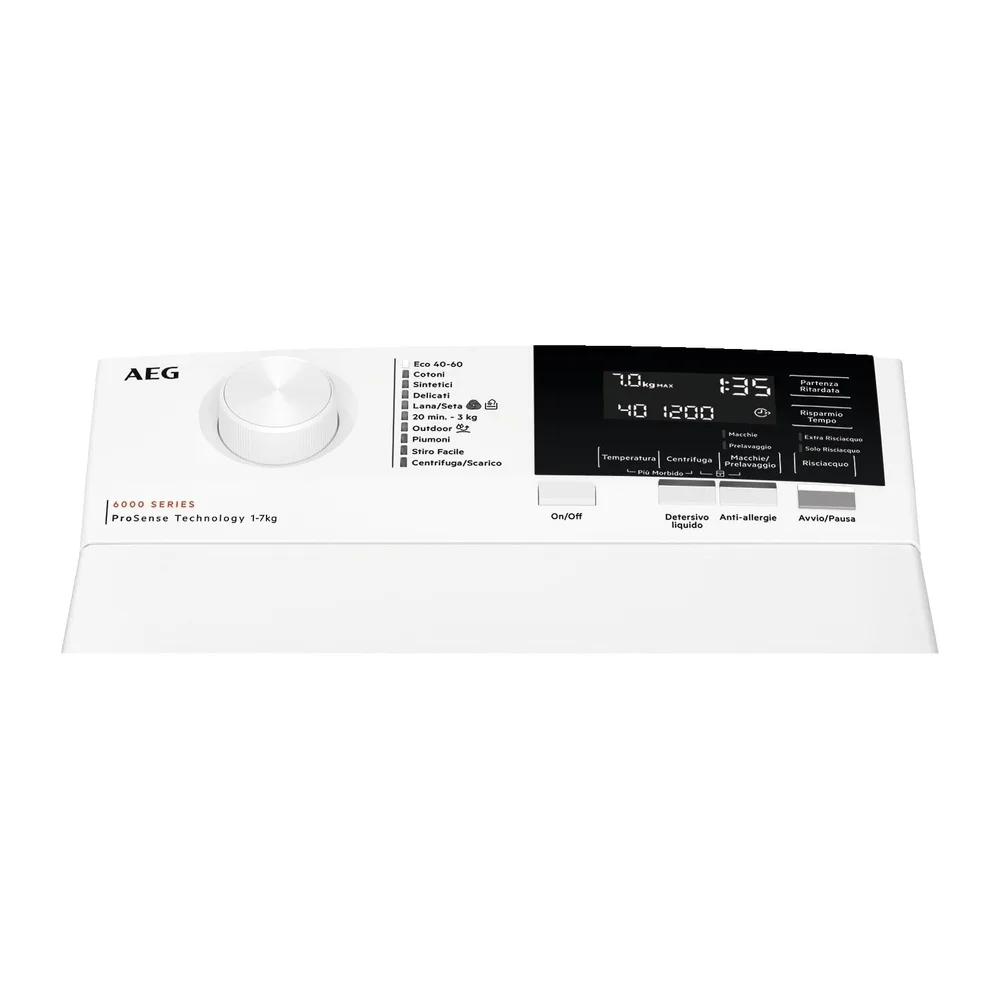 AEG LTR6G37A Lavatrice Carica Frontale 7 kg ProSense Serie 6000 Classe A [Classe di efficienza energetica A] — 2
