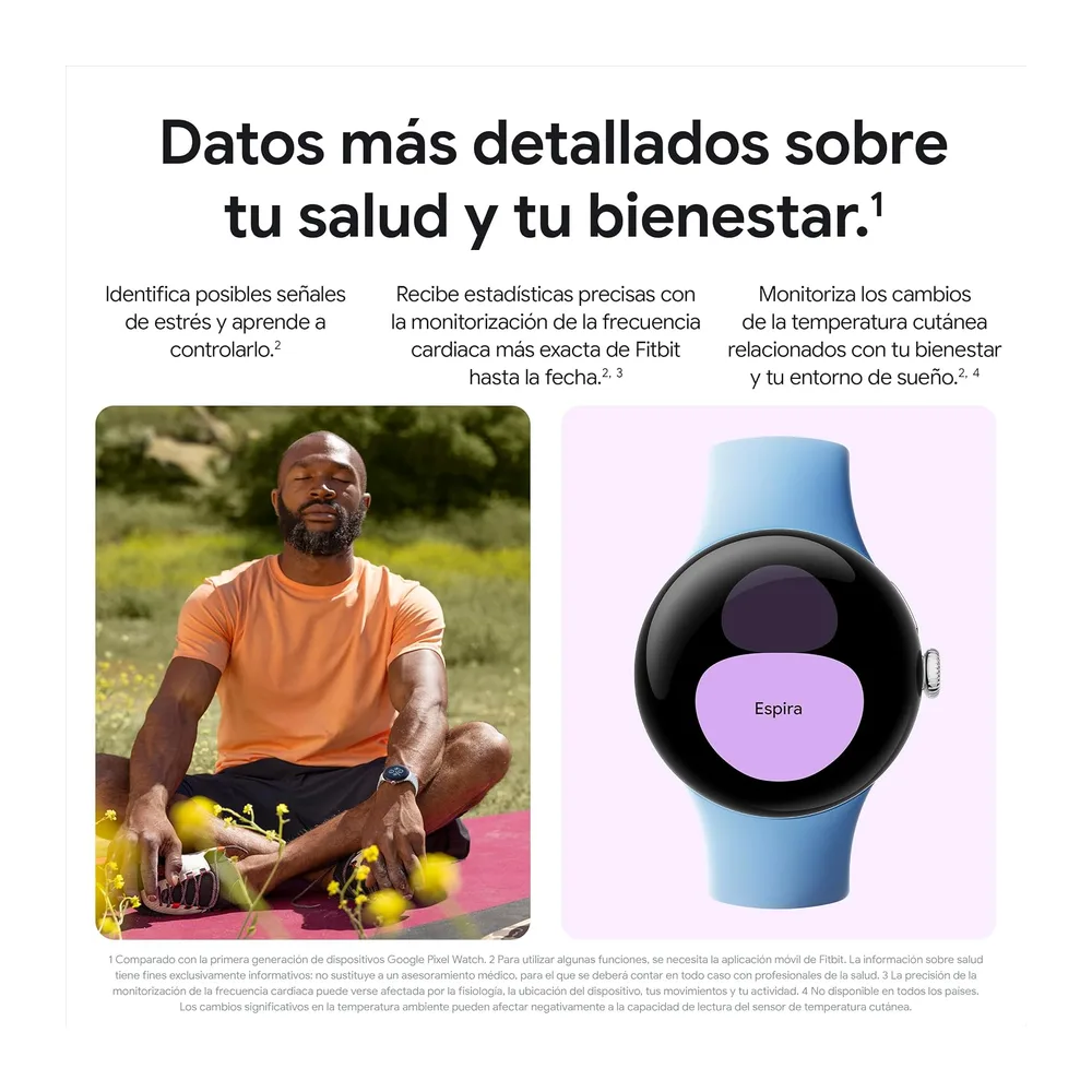 Google Pixel Watch 2 con cardiofrequenzimetro Fitbit — 5