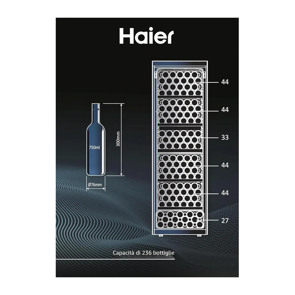 Haier Wine Bank 60 Serie 7 Cantinetta Vino 236 Bottiglie — 6