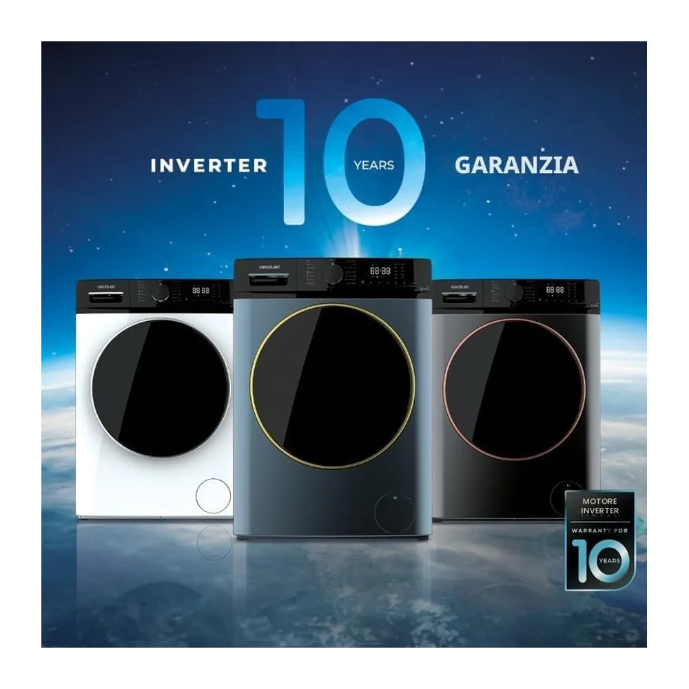 Cecotec Lavatrice Carica Frontale 8kg Bolero Dresscode 8610 Inverter A. 1400 Giri/Min — 5