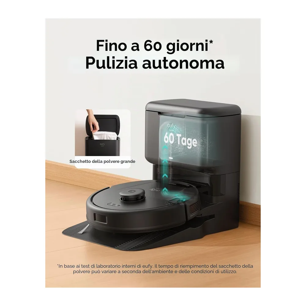 eufy Robot aspirapolvere L60 con stazione di aspirazione — 2