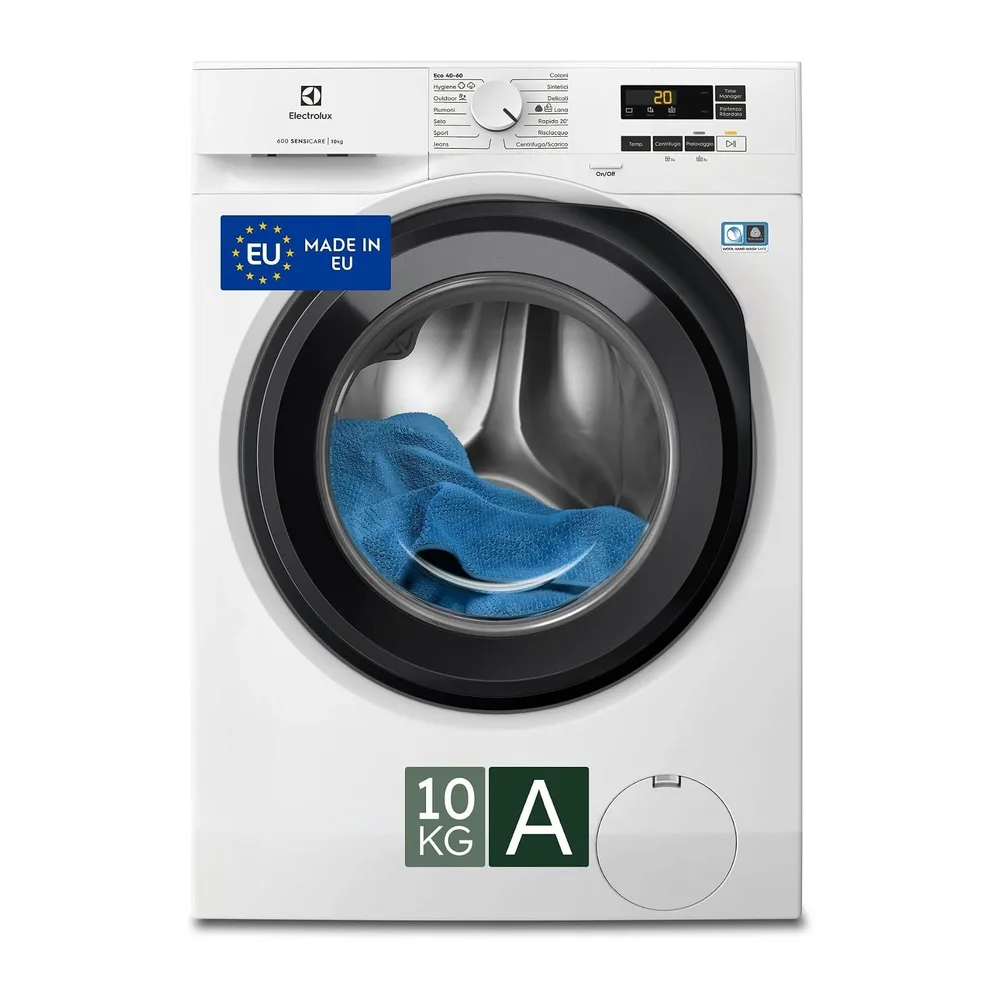 Electrolux EW6F110G Lavatrice Carica Frontale 10 kg ProSense Serie 600 [Classe di efficienza energetica A]