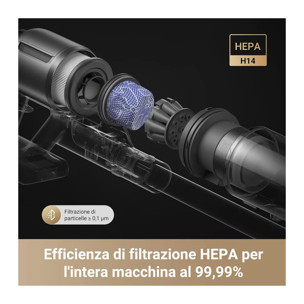 dreame Z30 Aspirapolvere senza Fili, Aspirazione da 28.000 Pa/310 AW, LED — 2