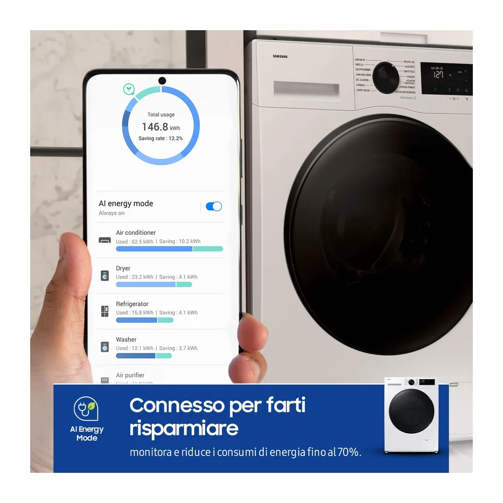 Samsung Lavasciuga Crystal WiFi WD90DG5B15BEET — 3