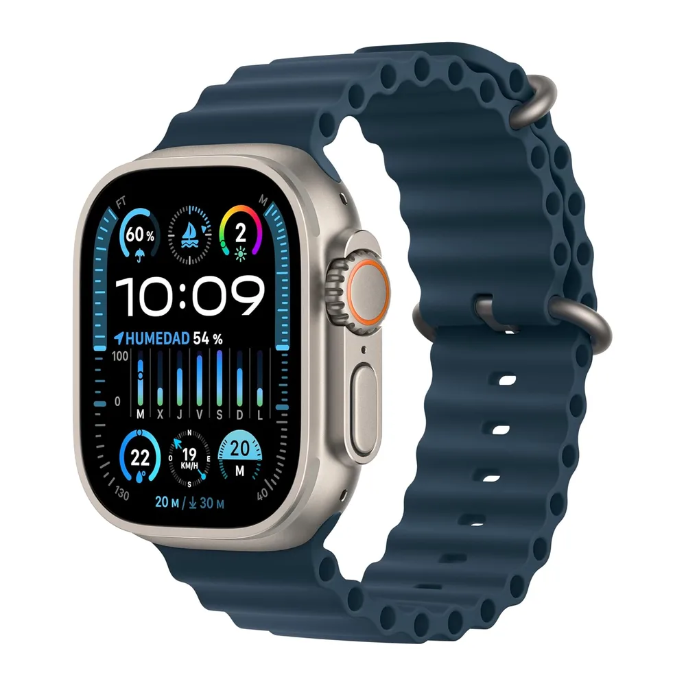 Apple Watch Ultra 2 [GPS + Cellular, 49MM] Cassa in Titanio e Cinturino Blu Oceano (Ricondizionato)