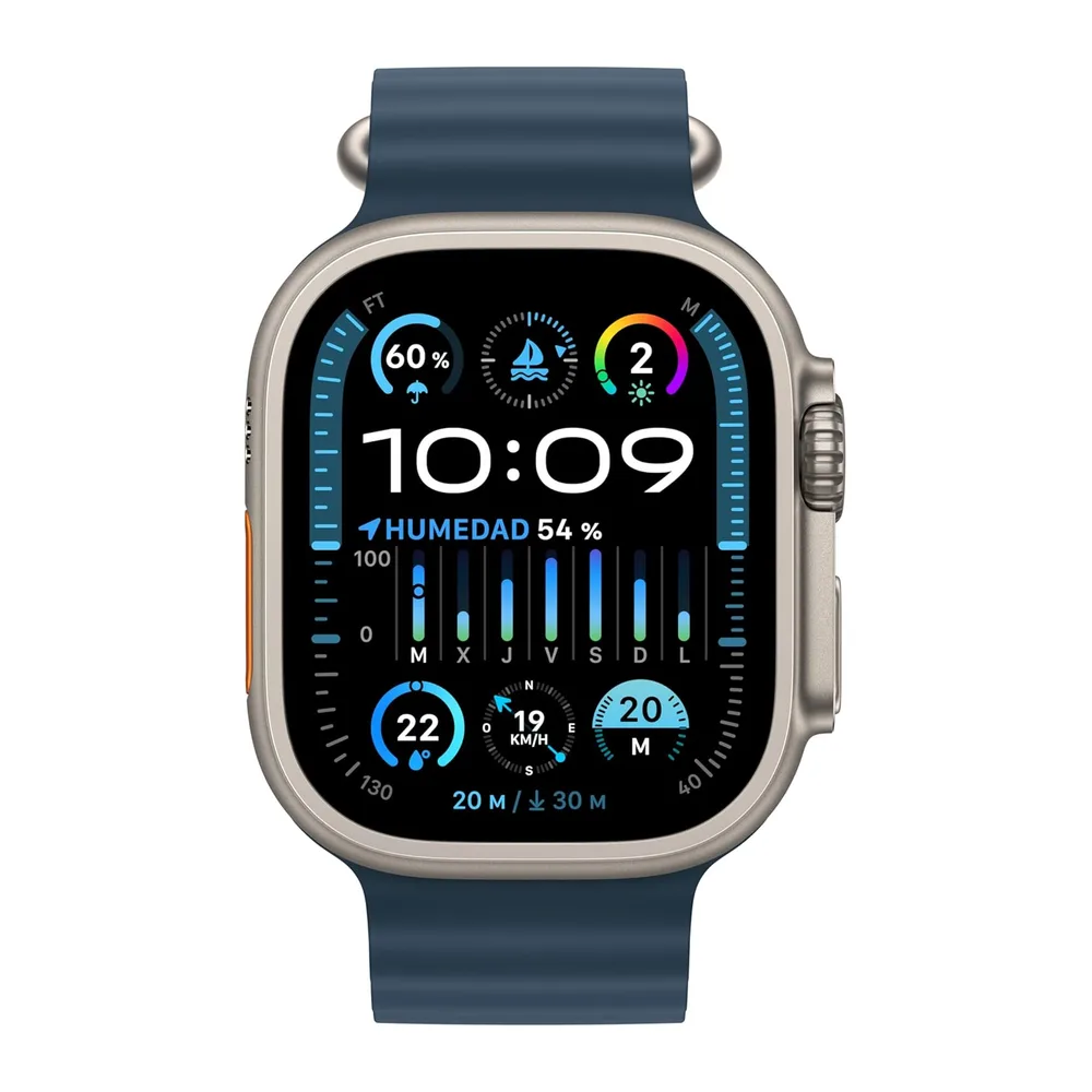 Apple Watch Ultra 2 [GPS + Cellular, 49MM] Cassa in Titanio e Cinturino Blu Oceano (Ricondizionato) — 2