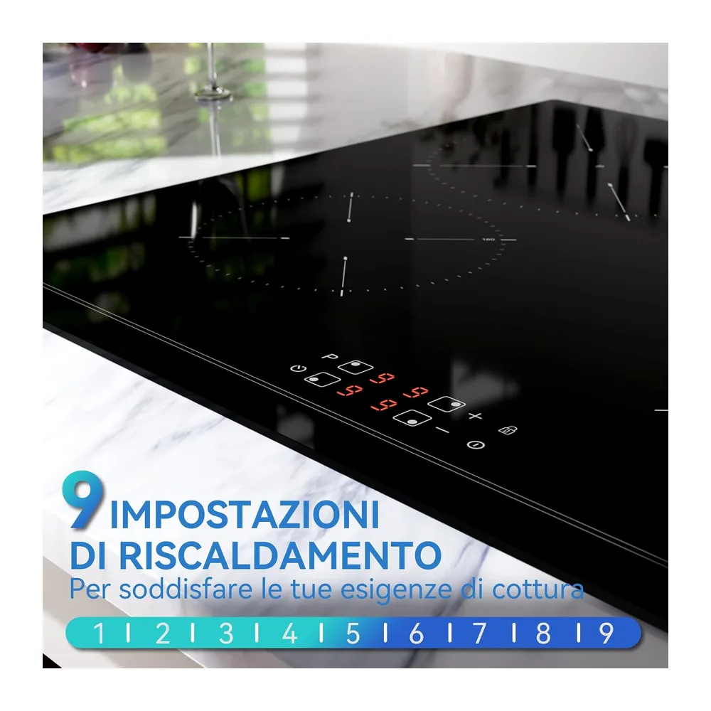 Hermitlux Piano Cottura a Induzione 4 Fuochi 60cm — 5