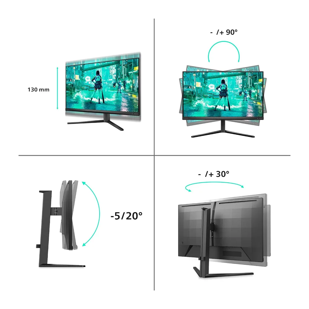 PHILIPS Evnia Gaming Monitor 27M2N3200AM 27 pollici 1920x1080 — 5