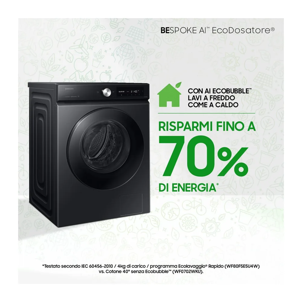 Samsung Lavatrice BESPOKE AI WW90DB7U94GB/U3 Libera installazione — 5