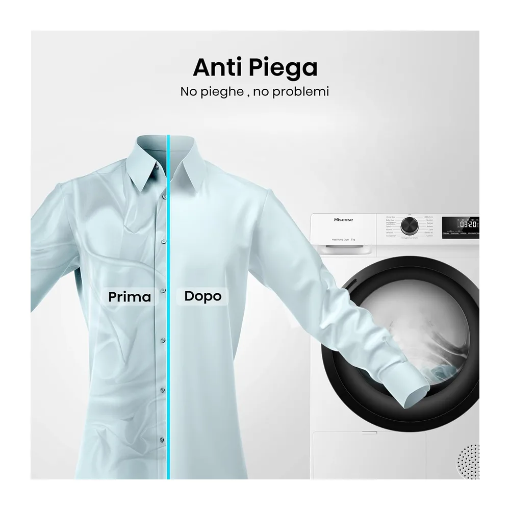 Hisense DHQE800BW2 Asciugatrice A Pompa Di Calore — 4