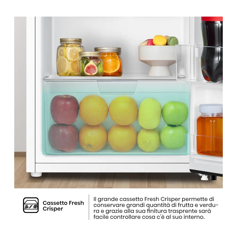 Hisense MUR48092E Frigorifero Monoporta, Classe Efficienza Energetica E, Bianco, 94 Litri [Classe di — 5