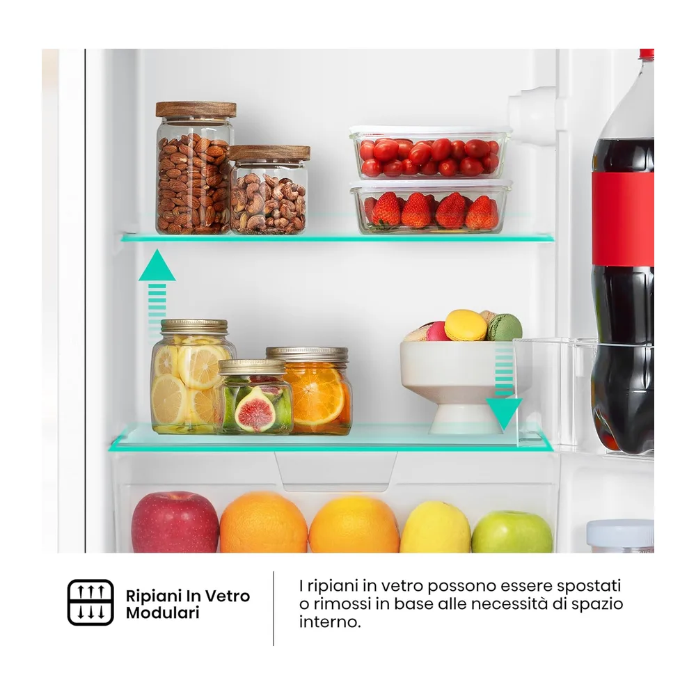 Hisense MUR48092E Frigorifero Monoporta, Classe Efficienza Energetica E, Bianco, 94 Litri [Classe di — 6