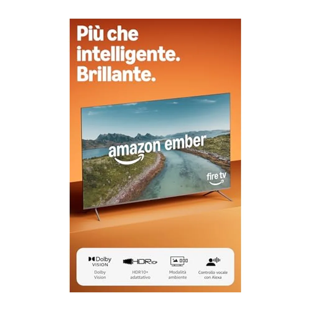 Amazon Ember serie QLED da 50" con Fire TV (ultimo modello)
