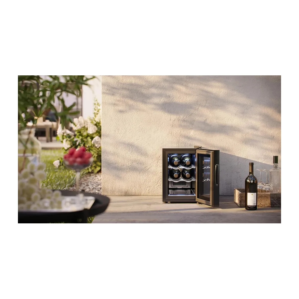 Tristar Cantinetta vino Grande Saignée – Per fino a 6 bottiglie – 17 L – Termoelettrica – Porta in vetro – — 3