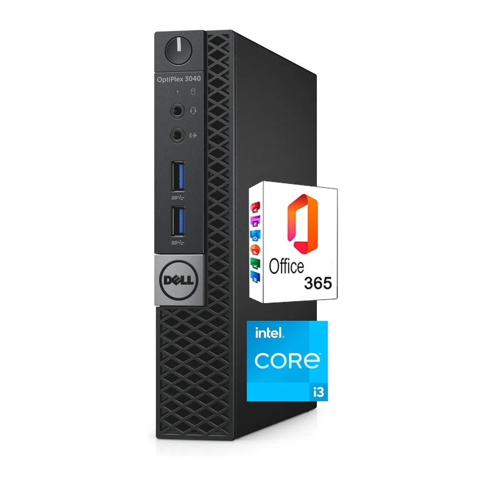 PC Dell Optiplex 3040 Micro Intel I3-6100T RAM 8GB SDD 240GB W11 e OFFICE 365 FREE WiFi (ricondizionato)