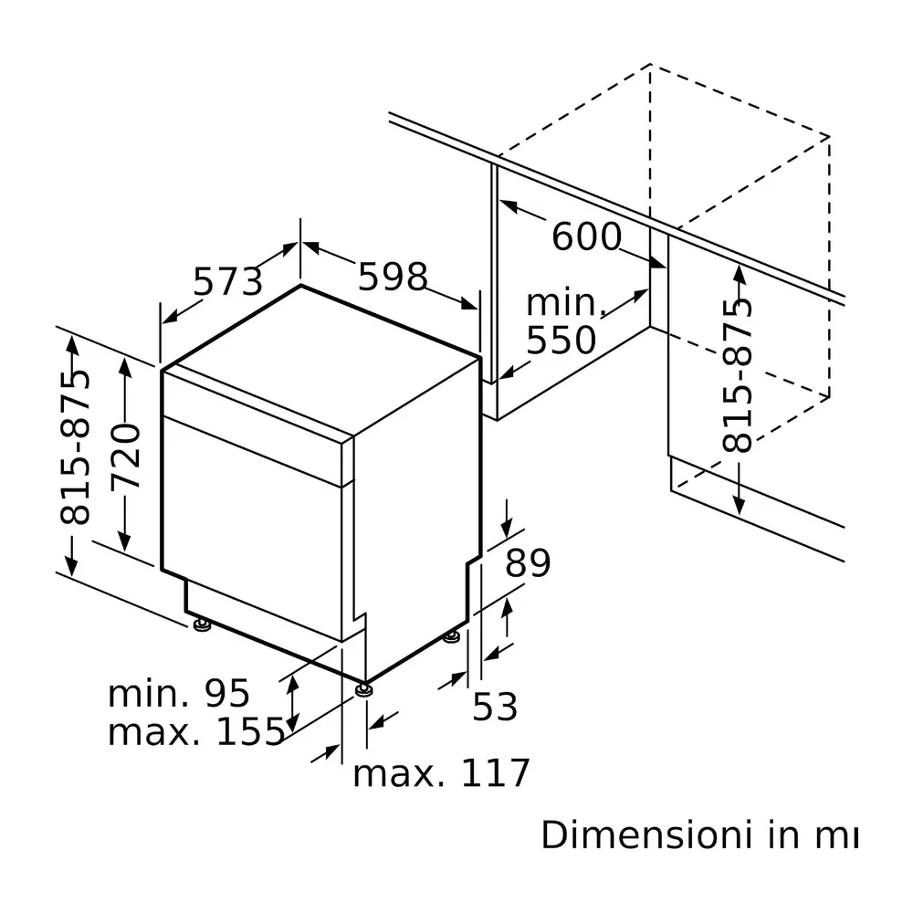 Bosch SMU6ECS12E Serie 6 Lavastoviglie incasso sottopiano Silver [Classe di efficienza energetica A] — 3
