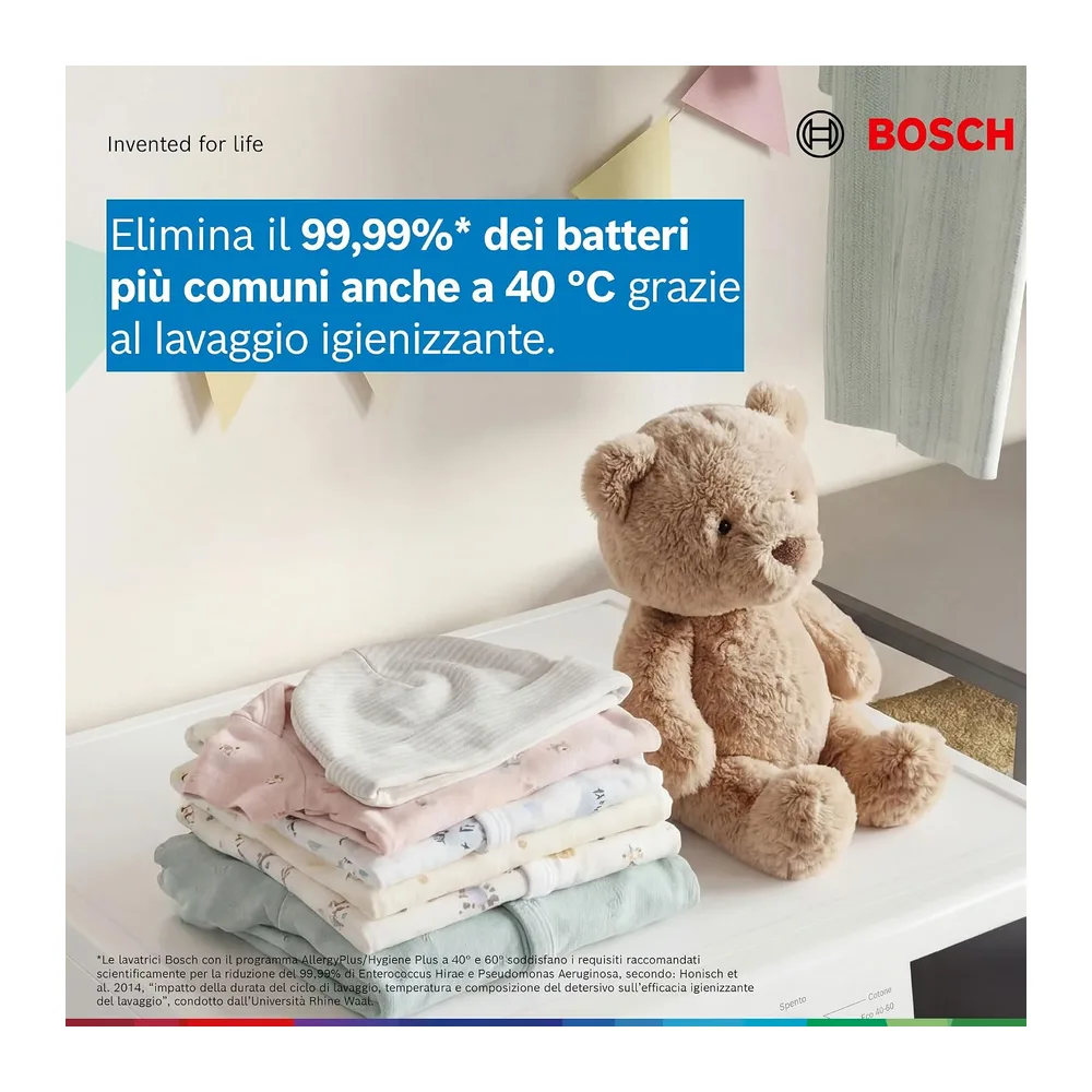 Bosch WGG244Z0IT Serie 6 Lavatrice 9kg 1400 giri/min bianco [Classe di efficienza energetica A] — 3