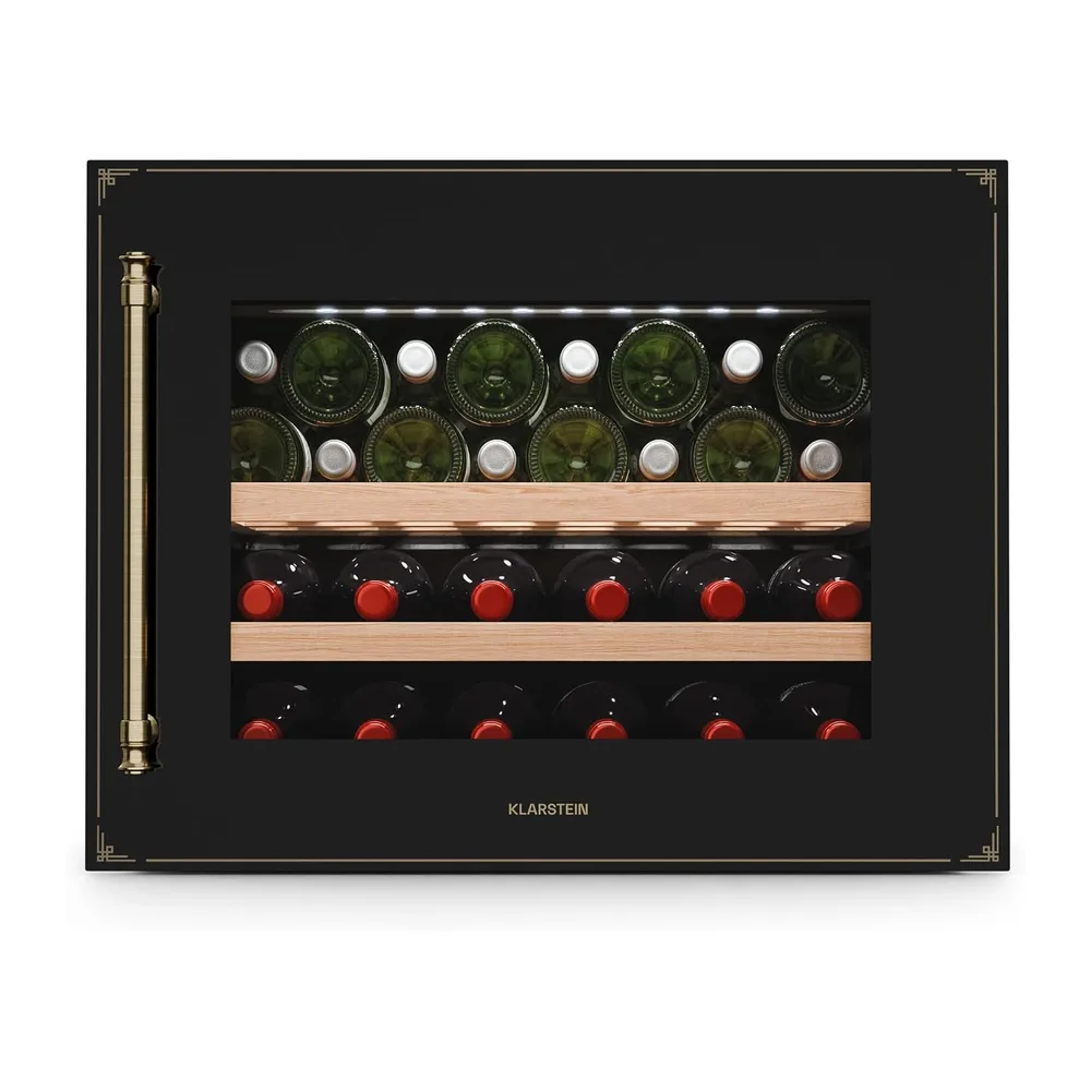 Klarstein Vinsider Victoria 28 - Cantinetta per Vini, 28 Bottiglie, 1 Zona, 5-20 °C, Touch Control, LED,