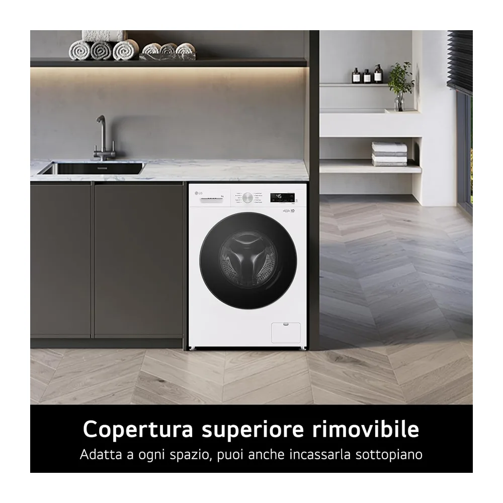 LG F4NX1009NWB Lavatrice 9 kg a Carica Frontale Serie X1 — 3