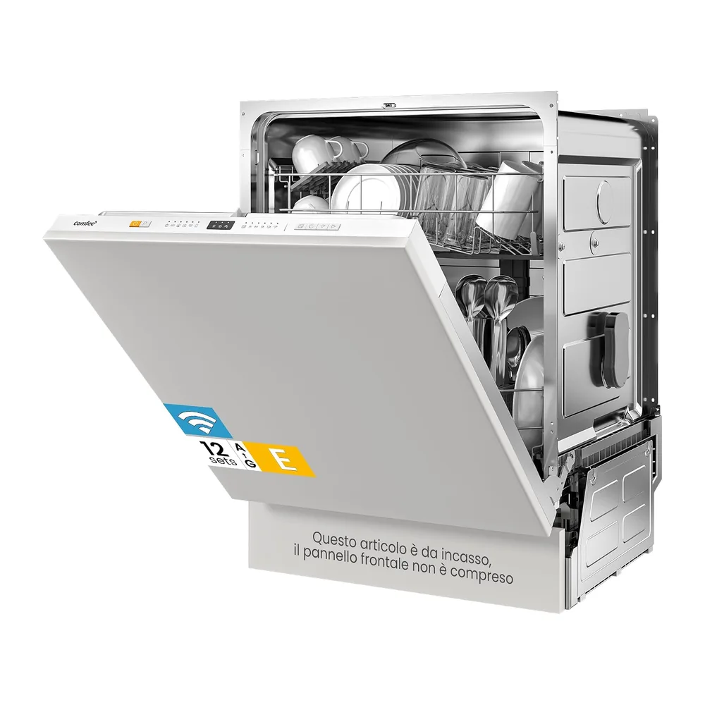 COMFEE Lavastoviglie da Incasso 12 Coperti 8 Programmi Wifi Connect Inox — 2