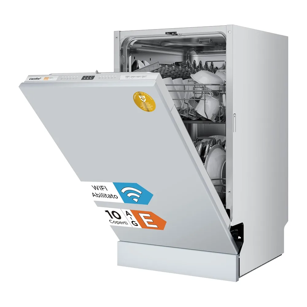 COMFEE Lavastoviglie da Incasso 45 cm 10 Coperti 8 Programmi Wifi Inox [Classe di efficienza energetica E] — 2