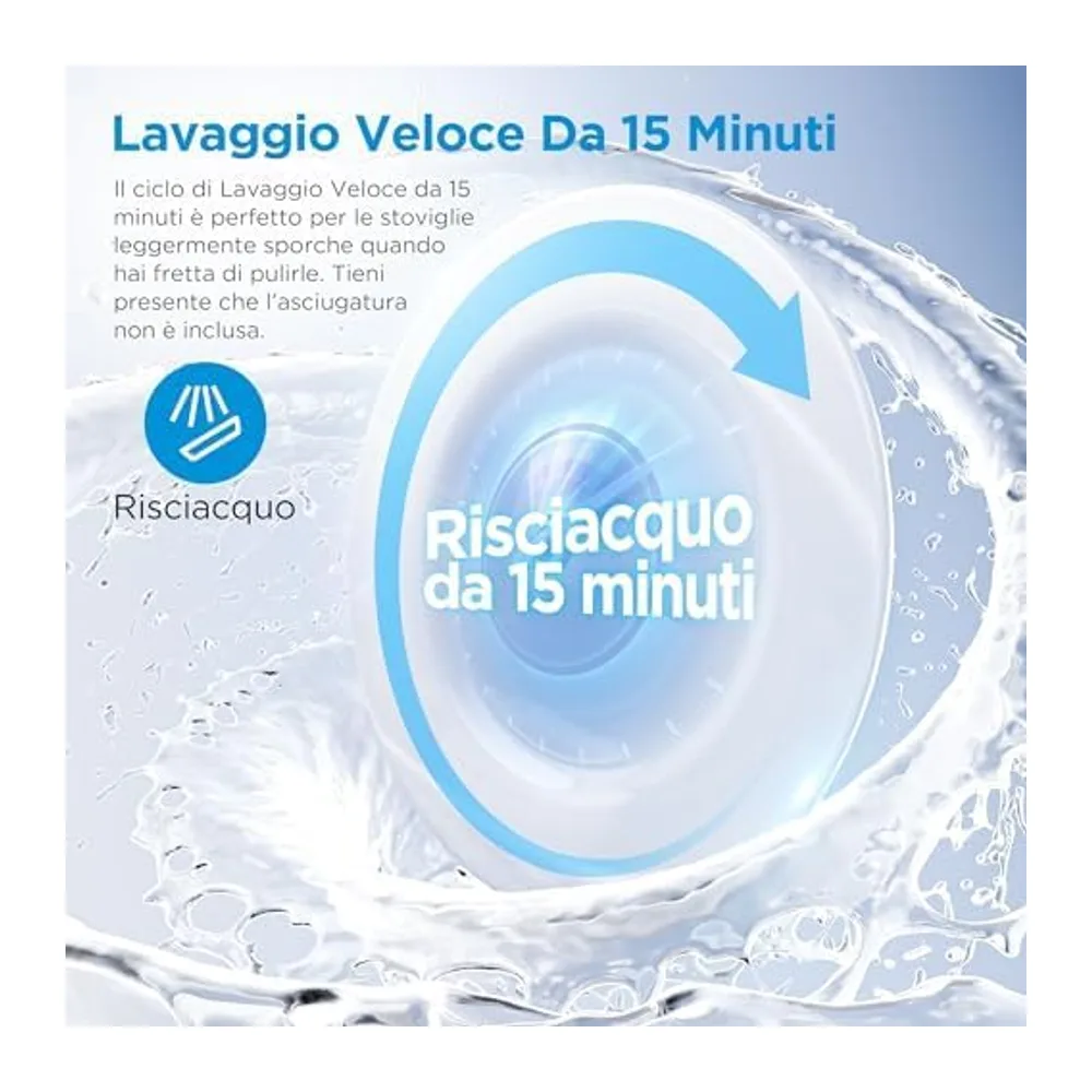 Midea Lavastoviglie Libera Installazione 14 Coperti 10 Programmi WiFi Inox [Classe di efficienza energetica C] — 4