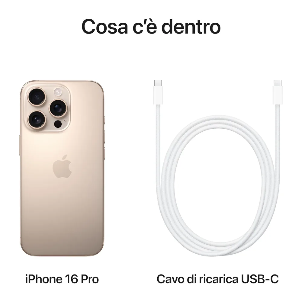 Apple iPhone 16 Pro, 256GB, Titanio Sabbia (Ricondizionato) — 6